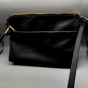 New Day Crossbody black purse.  8 in x 10 in.